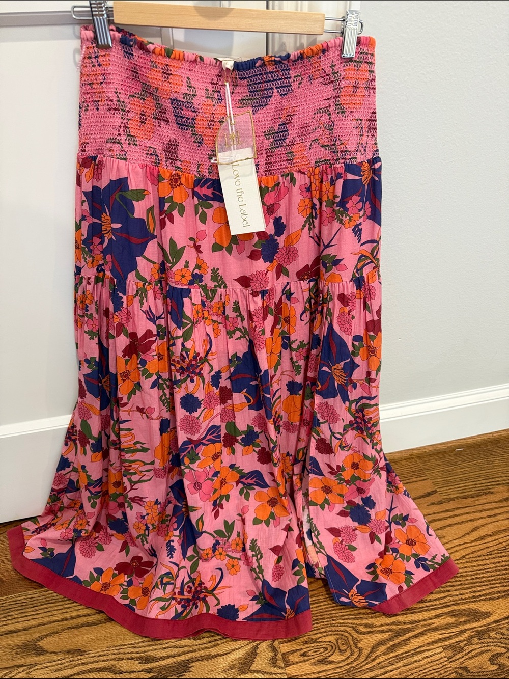 Never worn Love the Label Pink Floral Skirt